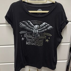 Harley-Davidson cuff sleeve tee